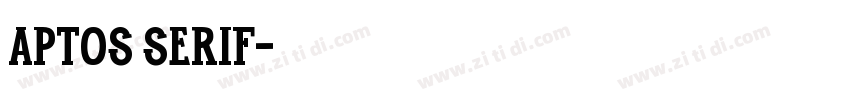 aptos serif字体转换